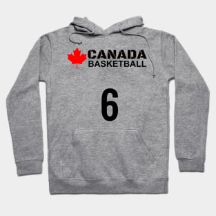 Canada Basketball Number 6 Design Gift Idea Hoodie